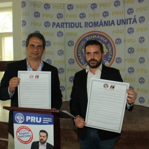 Roberto Fiore (partidul Forza Nuova si Italia Bogdan Diaconu au semnat un protocol de colaborare. 13 mai 2016