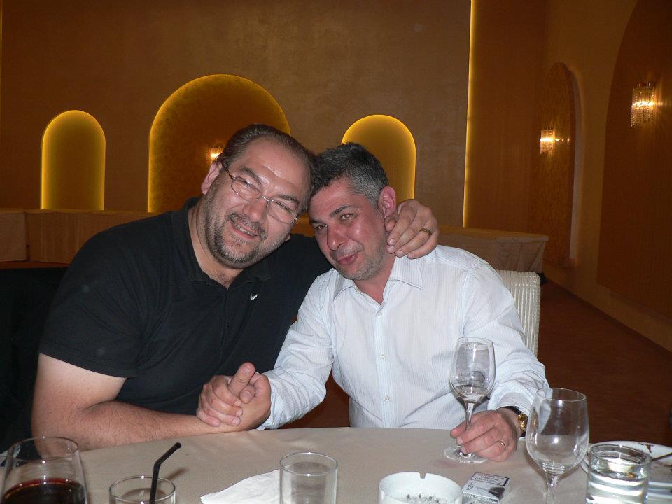 Radu Fatulescu si "Zeus", un moment de tandrete.